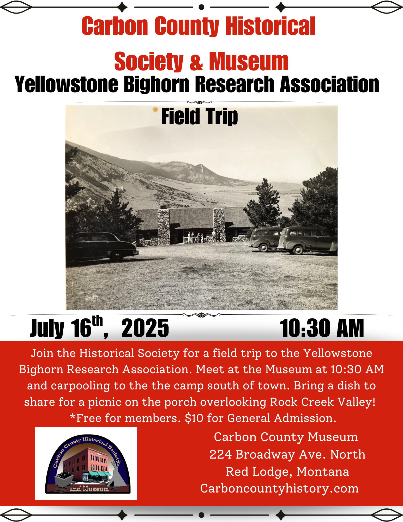 YBRA Field Trip and Pot Luck Picnic