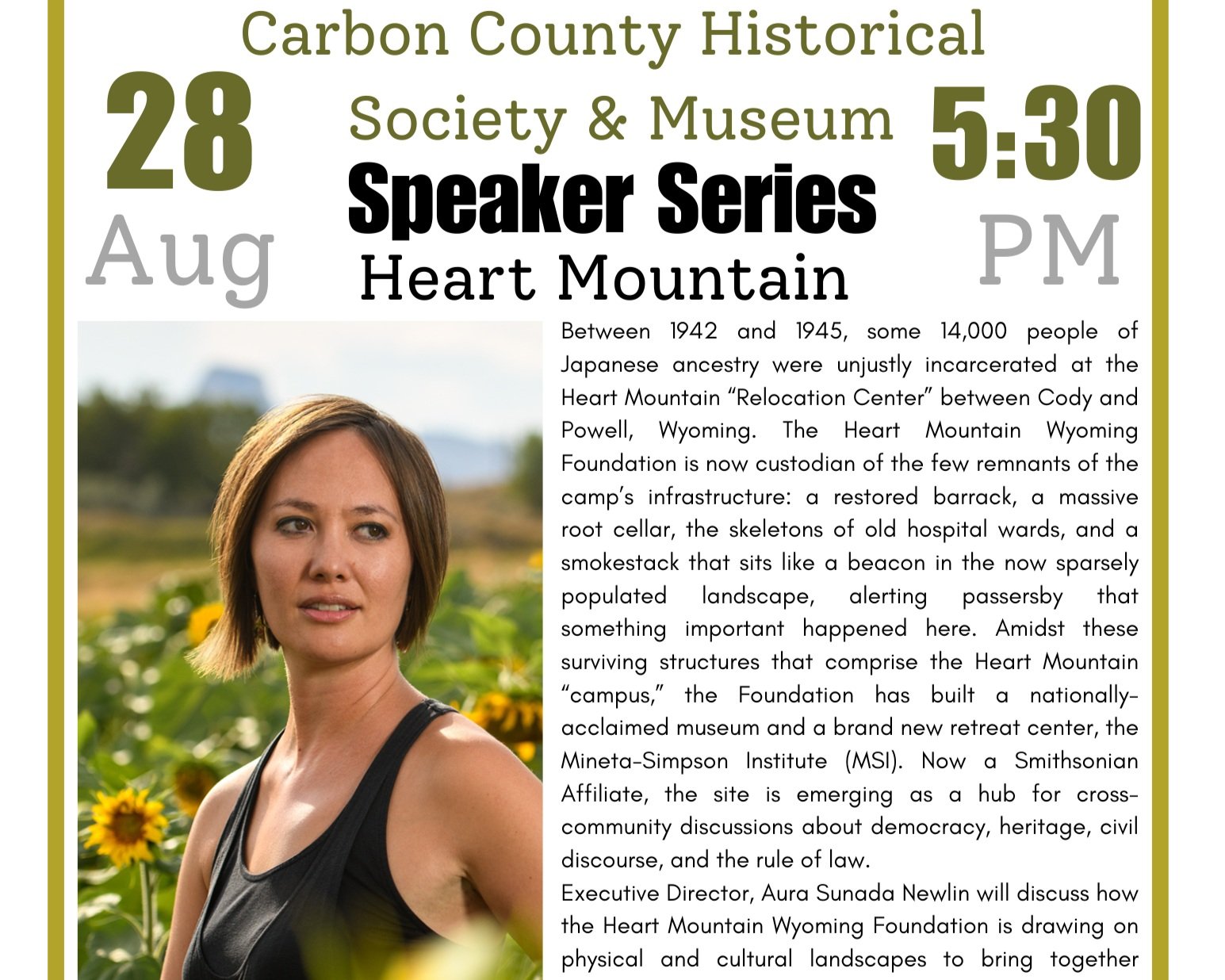 Heart Mountain - Speaker Series