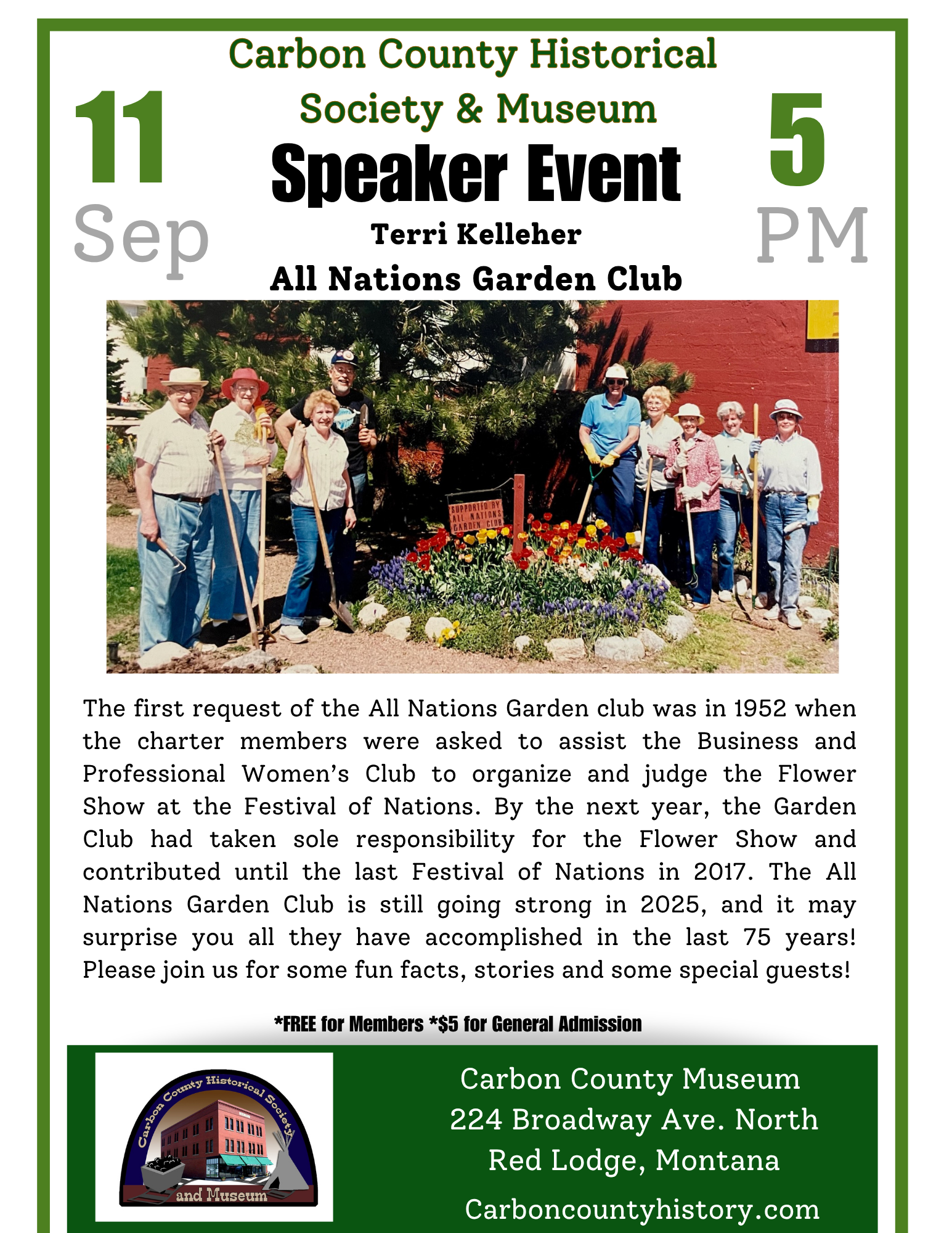 All Nations Garden Club - Speaker Series