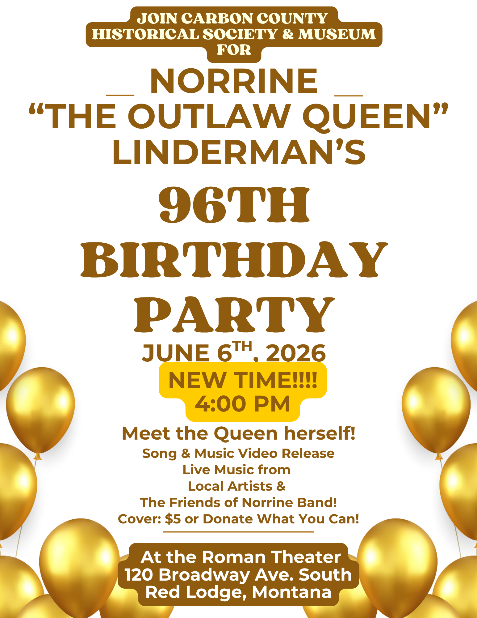 Norrine "The Outlaw Queen" Linderman's 96th Birthday Party