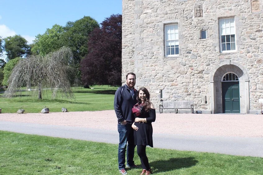 11 weeks pregnant, photo from Fraser Castle in scotland.