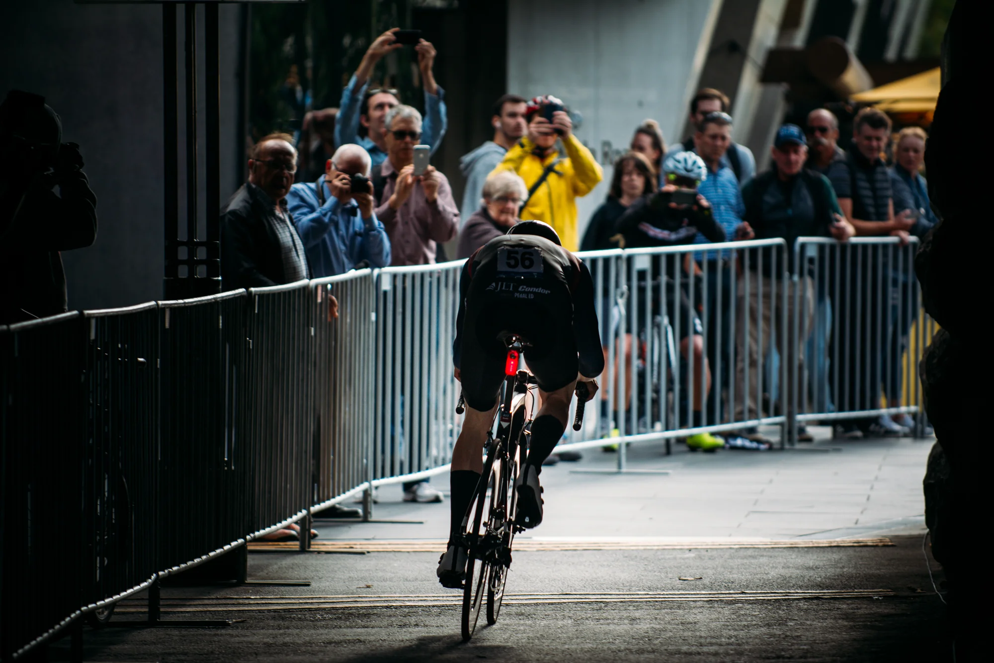 Ed Clancy riding for SKID.CC, I mean the Track cycling community, actually, JLT Condor got the win and thanked his Track power for it 