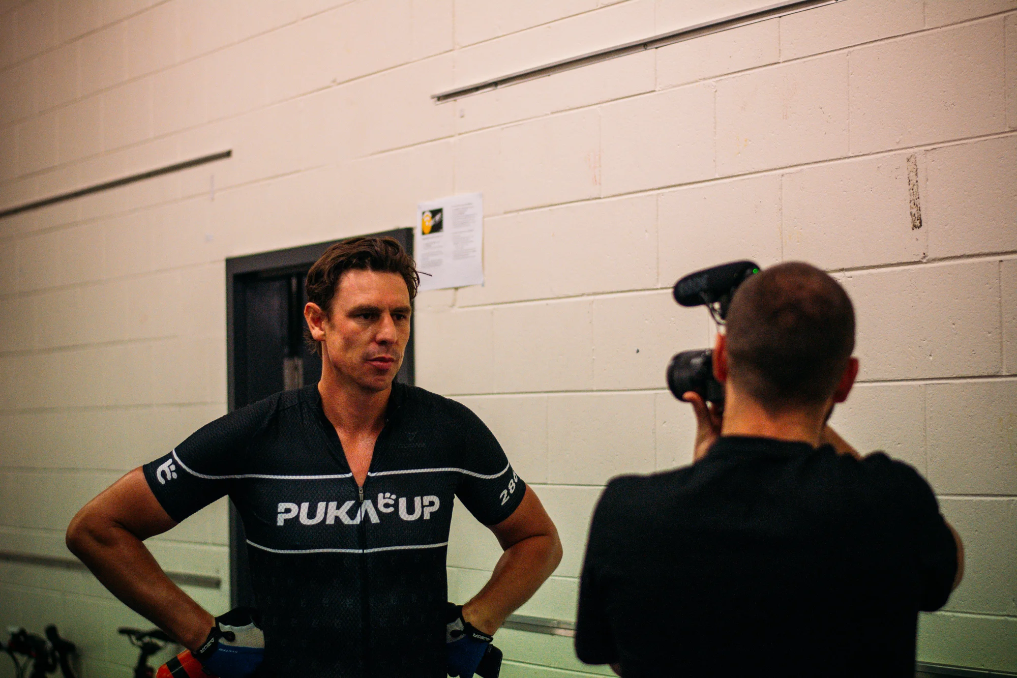 Wilko on the tools filming rider bio's