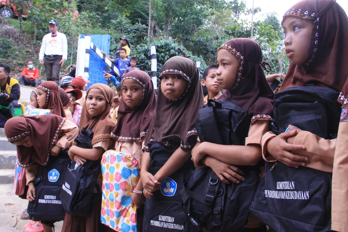 School stationary provided by PT Masmindo