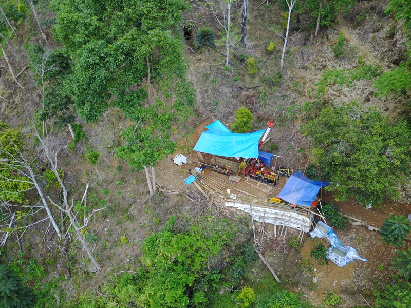 Drill Rig at Salu Bulo