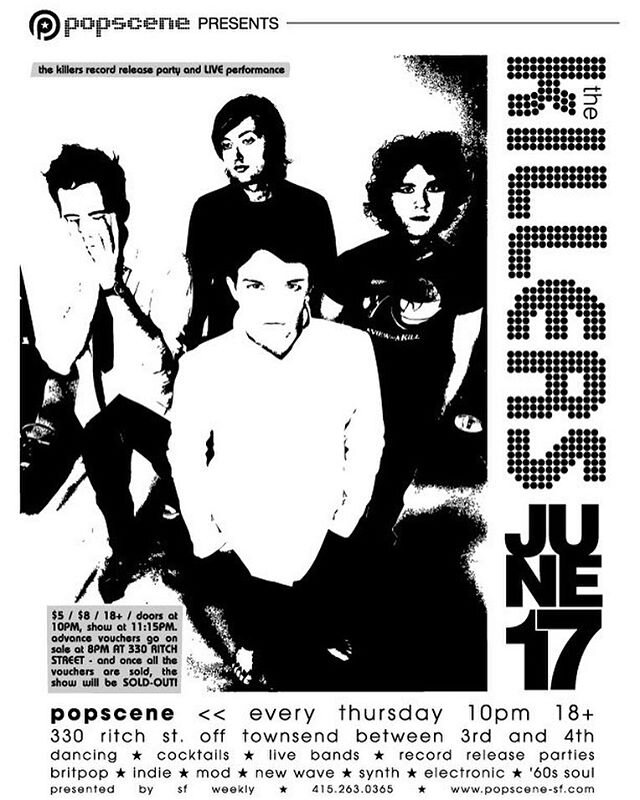 16 years ago today a new up-and-coming indie Vegas band made their SF headlining debut at @popscenepresents and tix were only $5 bucks! 😂❤️