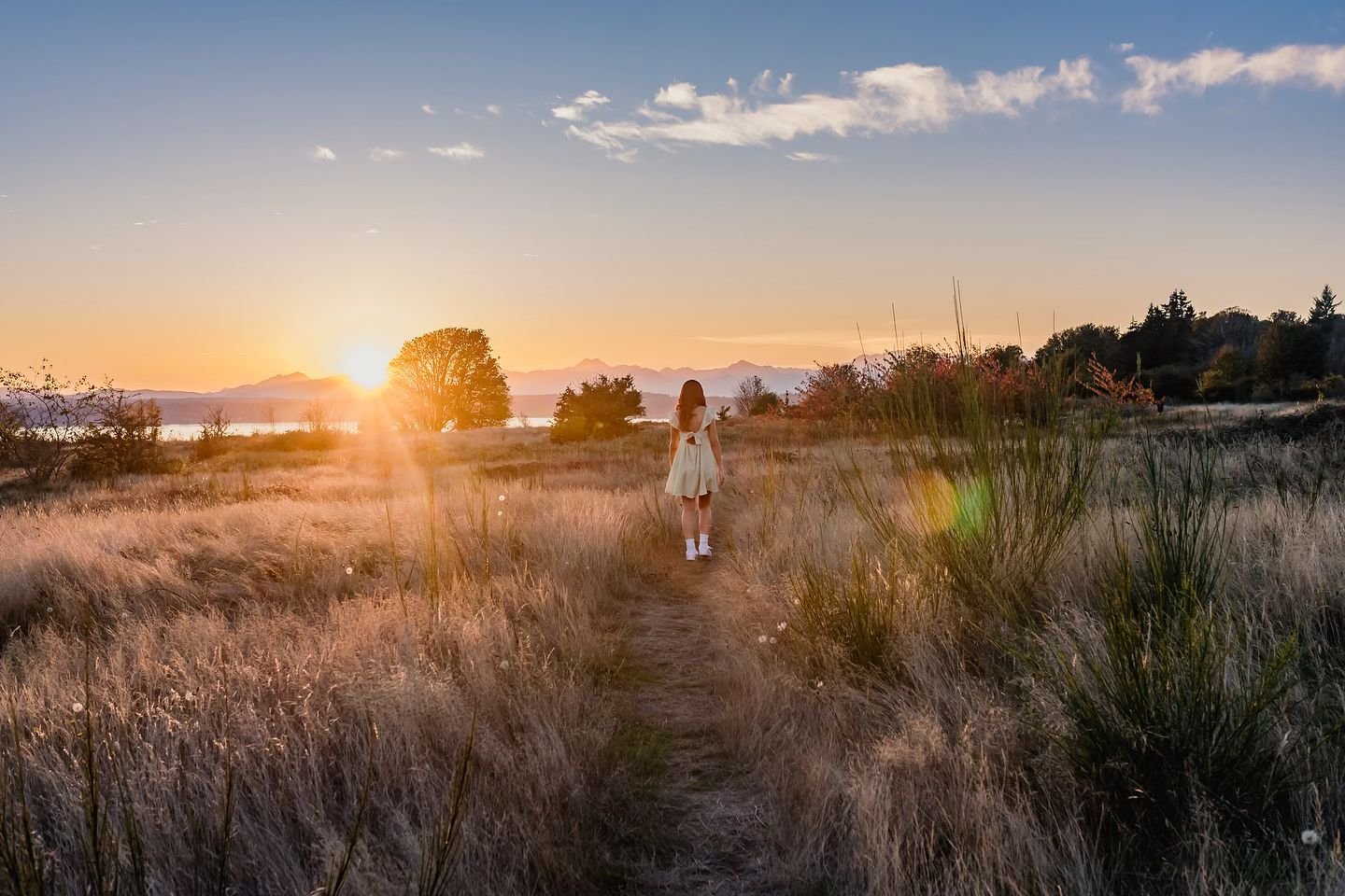Never have I ever imagined fall nights to be this glorious! 
.
.
.
.
.
Seattle senior photographer | Seattle senior photos | Edmonds senior photographer | Bellevue senior photographer | 2025 senior