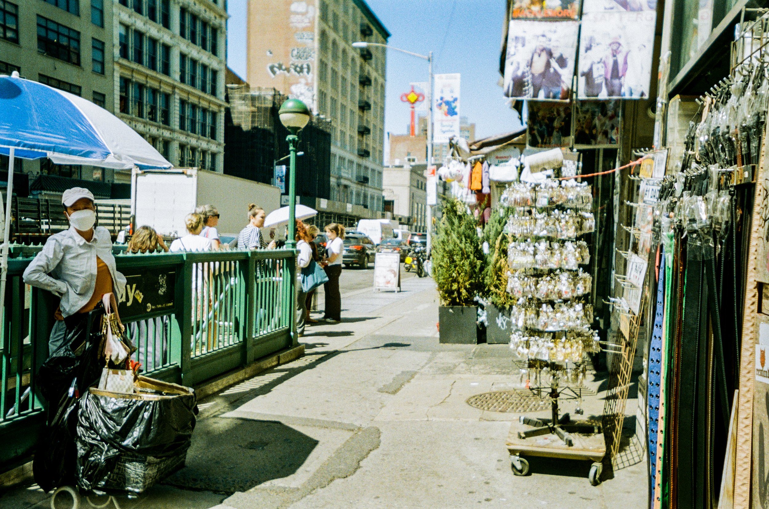 canal street in chinatown, new york city.