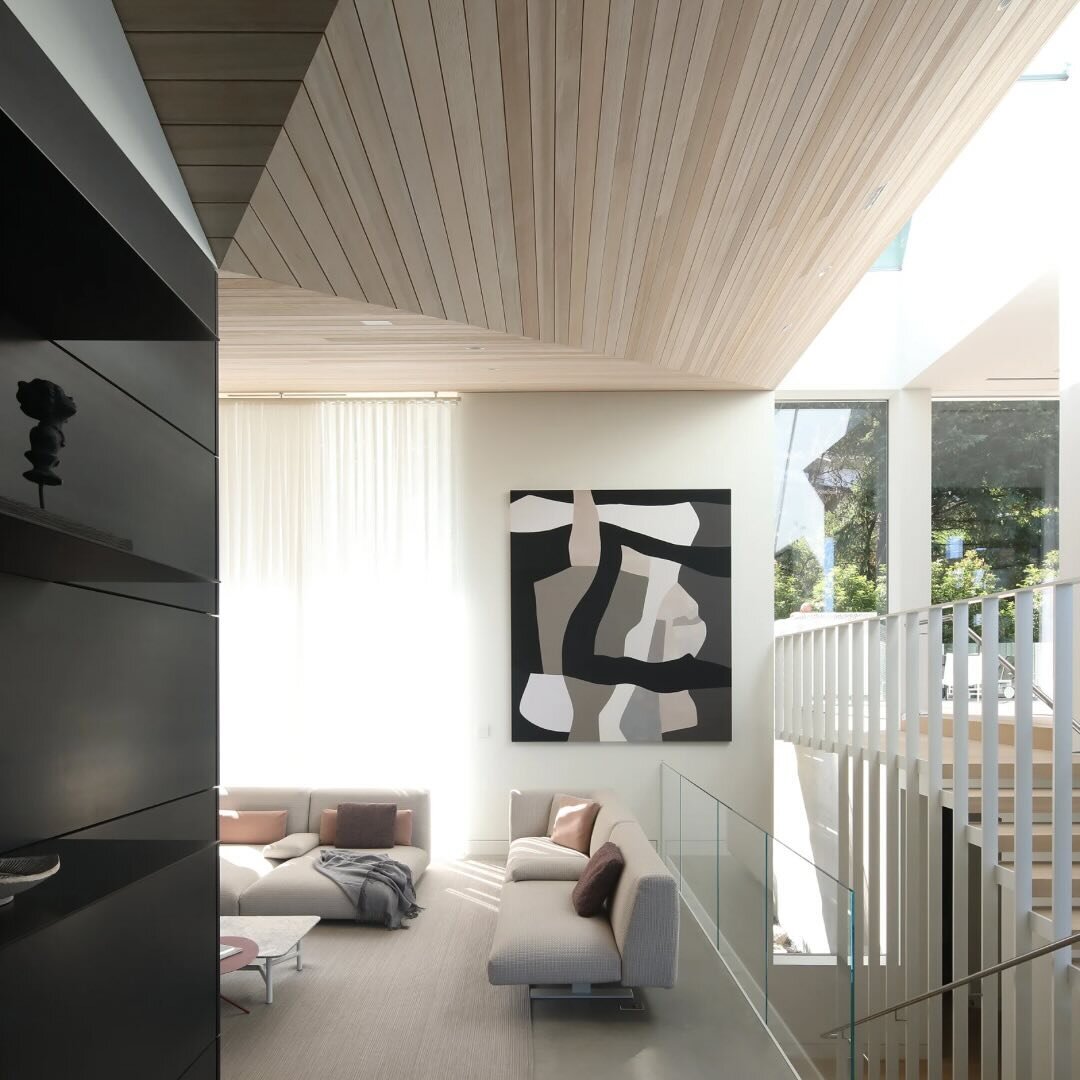 This stunning inverted hemlock-clad ceiling not only catches the eye but sets the tone for the entire space. Bathed in natural southern light, every corner of this open-plan layout feels warm and inviting. 

From the varying angles to the meticulous 