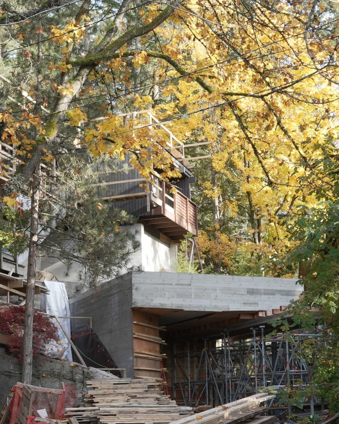 Not your average carport!
You can really see how this addition at ARC House settles into the hillside and connects back to the original architecture. Always rewarding watching a form like this emerge from the rock.

Current Architect | @architecture_