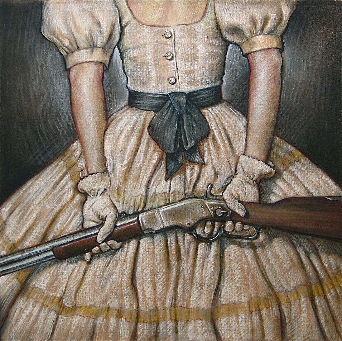 ShotgunWedding - Charcoal/Pastel Study