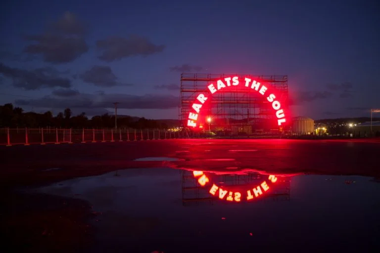 Image: Fear Eats the Soul by Michaela Gleave at Dark Mofo (2016). Photograph by Rémi Chauvin.