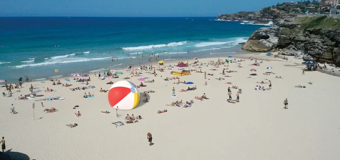 Image: Gulliver's Beach Ball by Martin Abbott (2012).