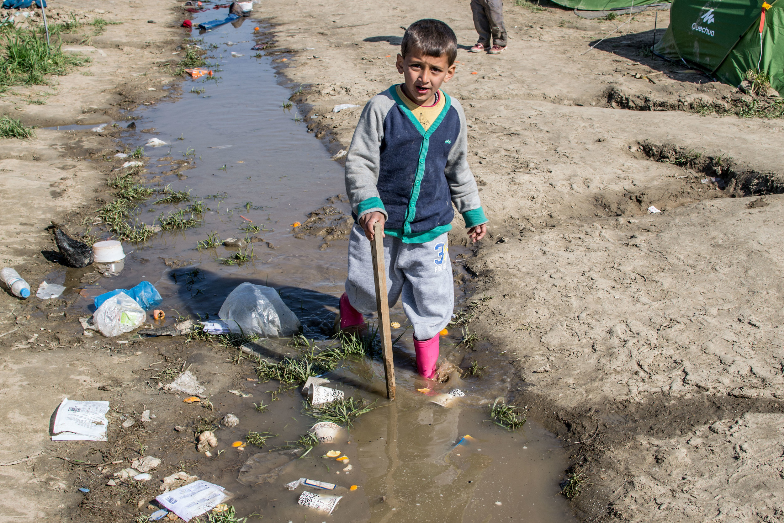 The hygienic conditions of the camp were abysmal. Litter couldn’t escape the eye and human faeces could be found in the corners of buildings and in old train carriages.