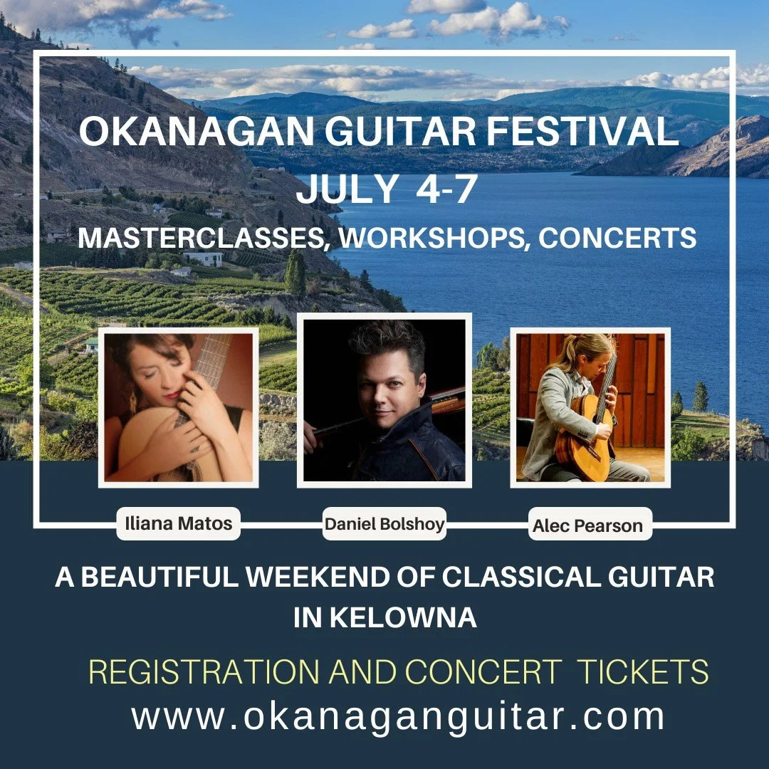 The Okanagan Guitar Festival is back July 4–7th with more concerts and a beautiful weekend of guitar in Kelowna.
