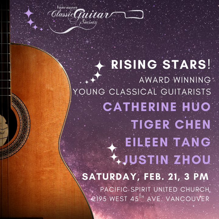 Rising Stars! A celebration of young award winning classical guitarists