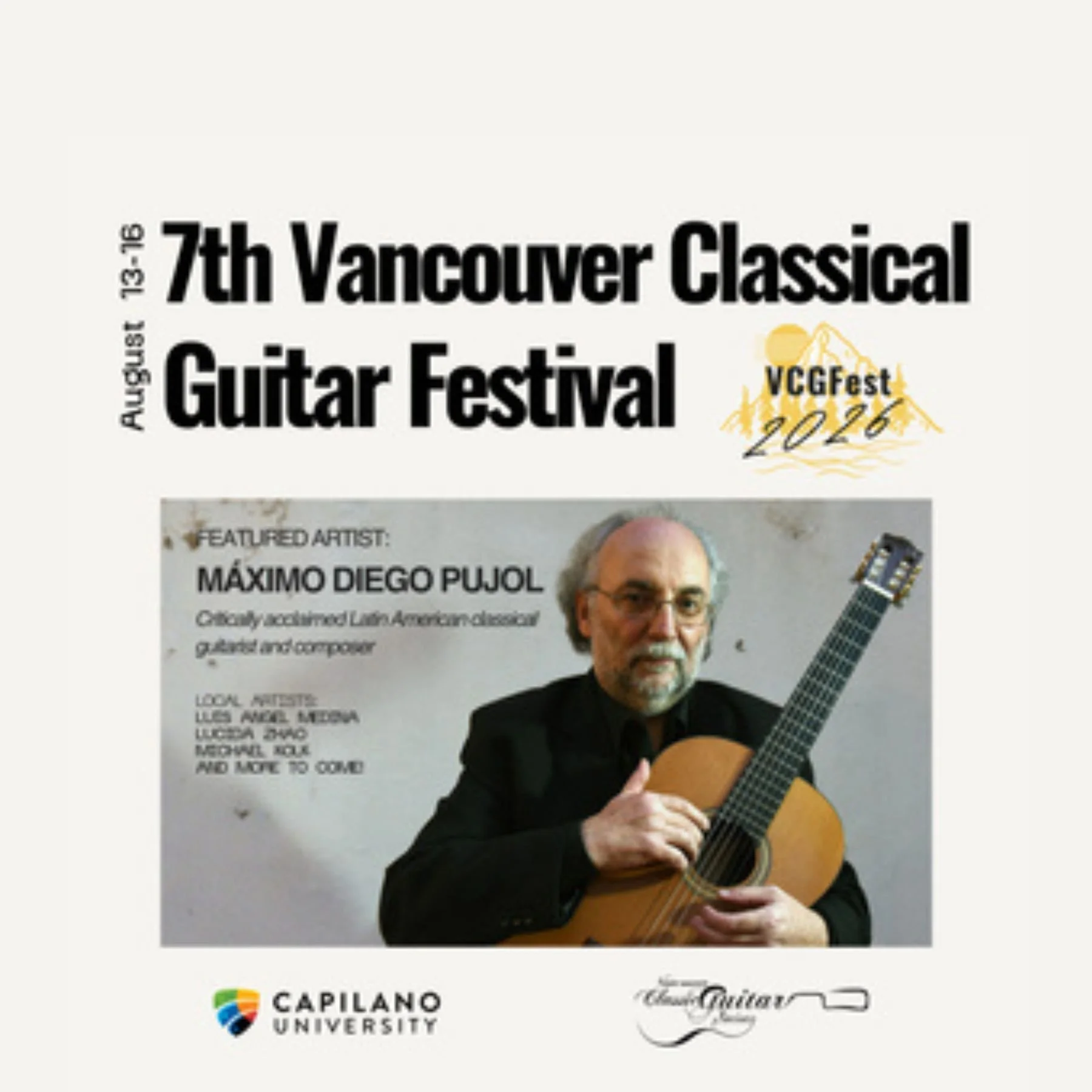 Vancouver Classical Guitar Festival 2026