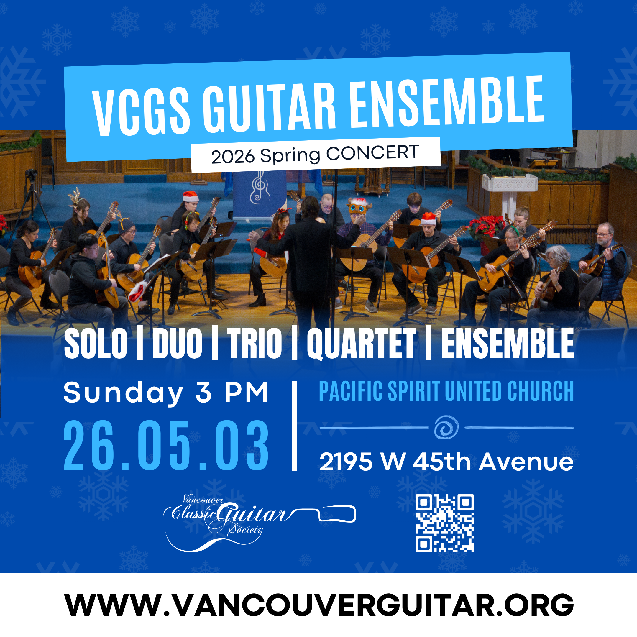 VCGS Guitar Ensemble Concert Admission (non-member tickets)