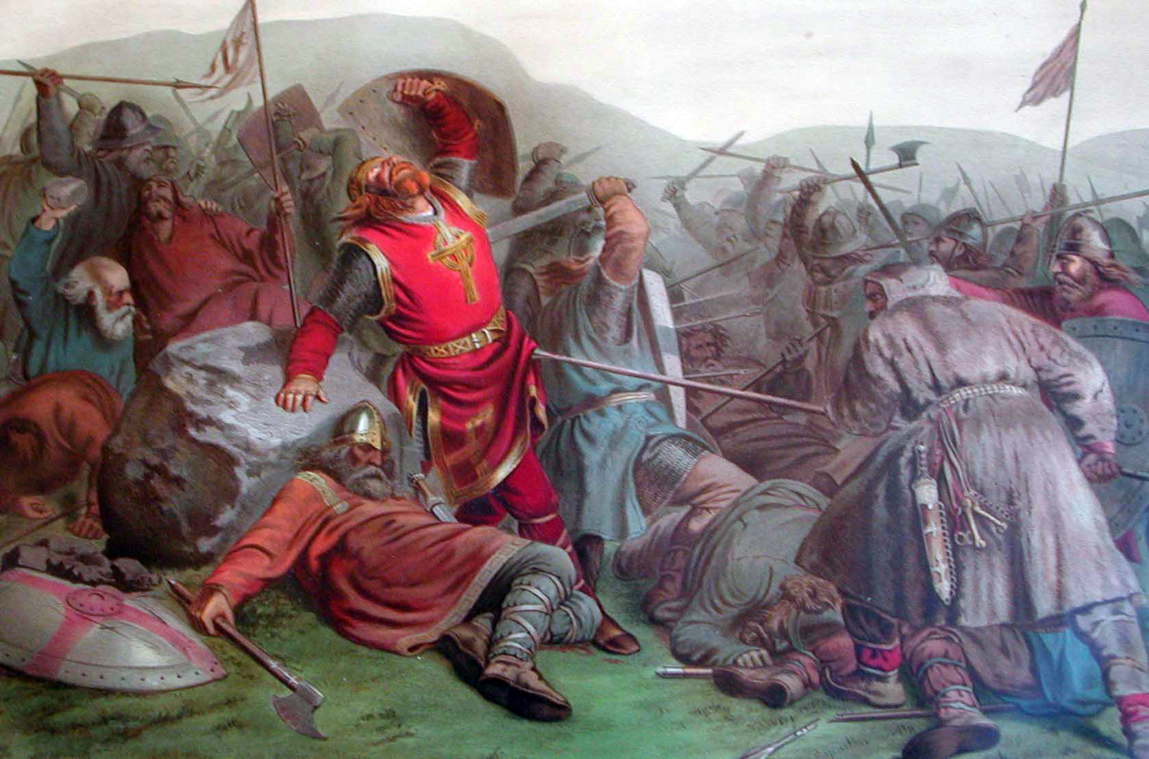The battle at Stiklestad. Peter Nicolai Arbo/Wikipedia