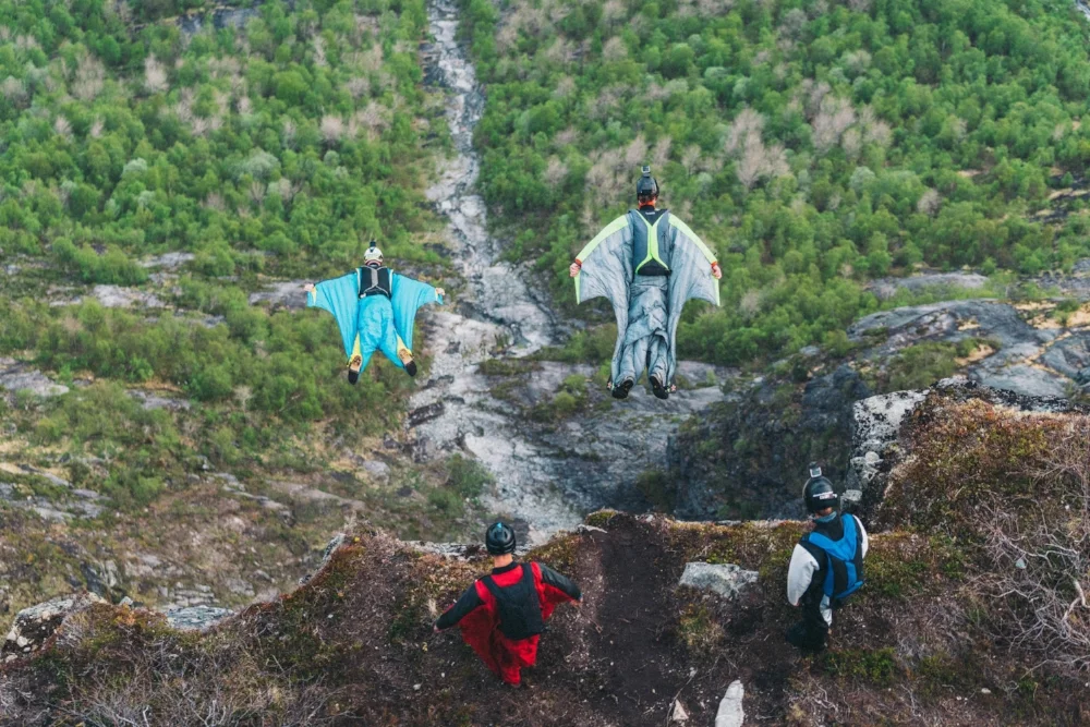 AIR SPORTS Mt. Hoven is a popular place for paragliding, speedriding and base jumping.
