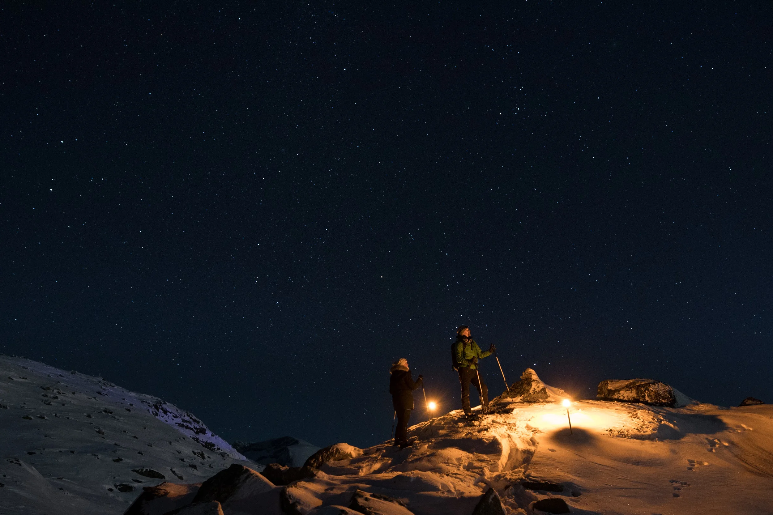 Lantern hike at Mt. Hoven