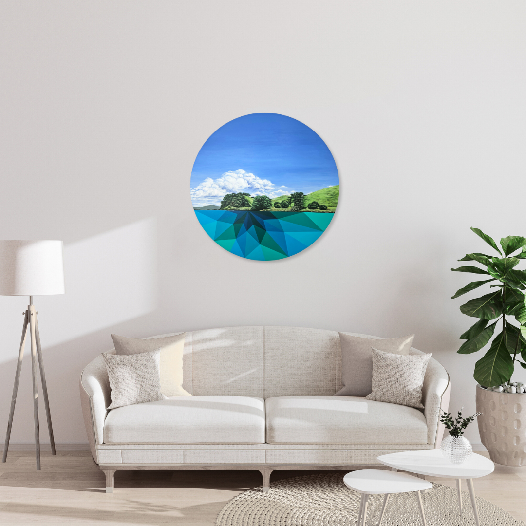 Browns Island Motukorea Original Painting Lounge Mockup by New Zealand artist Lucy Melville 1.png