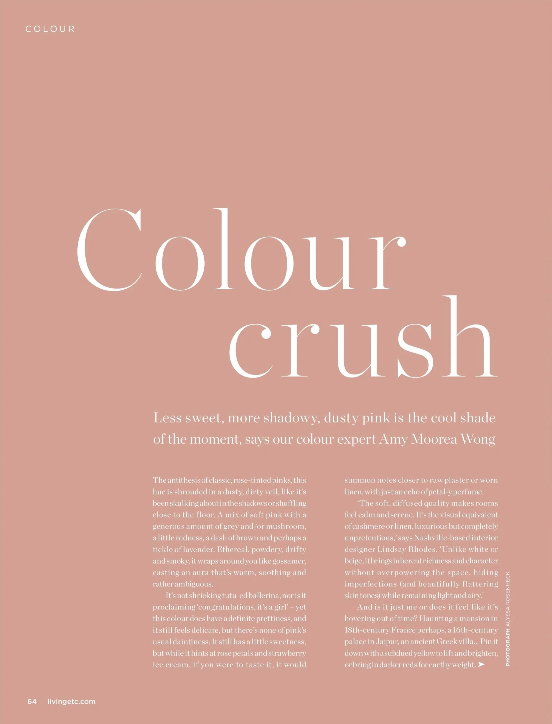 Livingetc - Colour Crush - Dusty pink