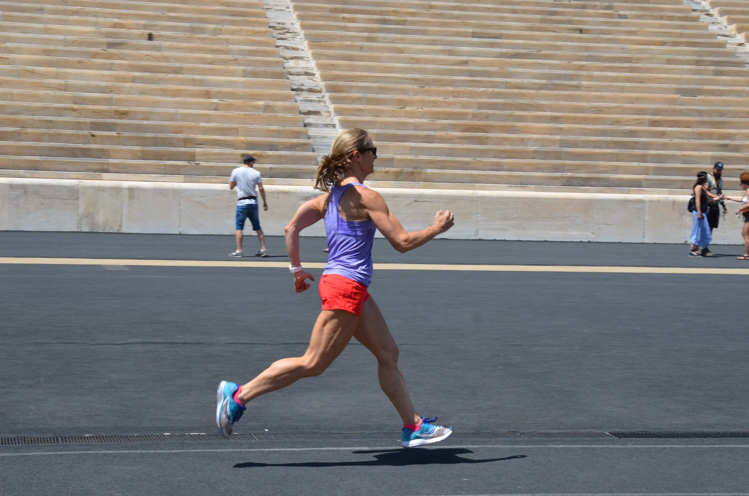Here I am running in the Olympic Stadium last summer. Thanks to Formula I’m now “an Olympian”!