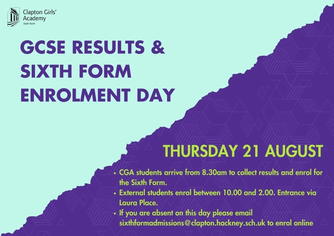 External students: on results day morning, log in to Applicaa to upload your grades &amp; confirm your subjects, or pop into sixth form to enrol. If you&rsquo;ve missed the grades for your choices, come in to chat about alternative options. ✔️ We loo