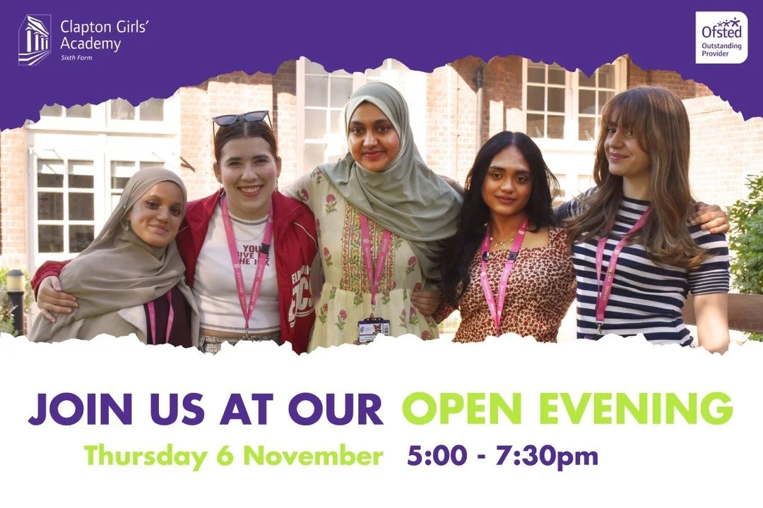 ✨ Come and explore our Sixth Form at our Open Evening on Thursday 6 November, 5&ndash;7.30PM!

Secure your spot today by booking through the link in our bio and then clicking on events. 🔗
 
#OpenEvening #SixthForm #KS5