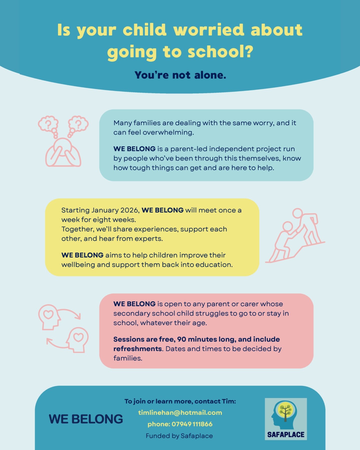 At Clapton Girls&rsquo; Academy, we&rsquo;re working with an independent project called We Belong. We Belong is funded by Safaplace
The programme was founded and will be facilitated by Tim Linehan, writer and inclusive schools advocate, and Sarah Joh