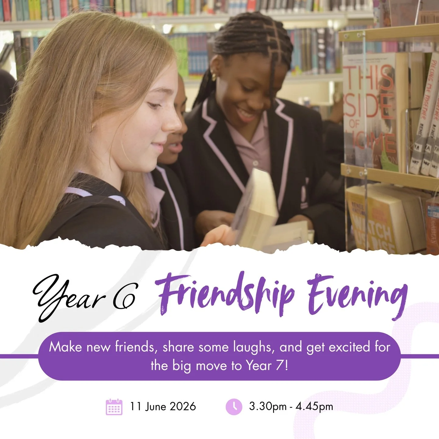 📣 It&rsquo;s time to make new friends! Our soon to be Year 7 students are invited to our Friendship Evening, where they can start their CGA journey, meet their classmates, and enjoy a fun-filled evening together. Don&rsquo;t miss this fantastic oppo