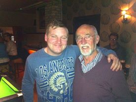 Me and Seamus Dennison after a production of ALONE IT STANDS in Roscommon 2013