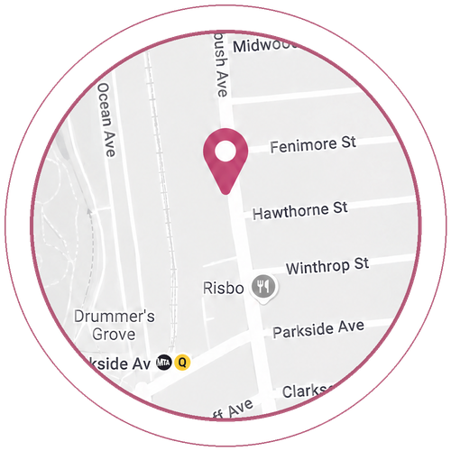 Map showing Downtown Eyecare at 632 Flatbush Avenue, Brooklyn, NY 11225, near Prospect Park