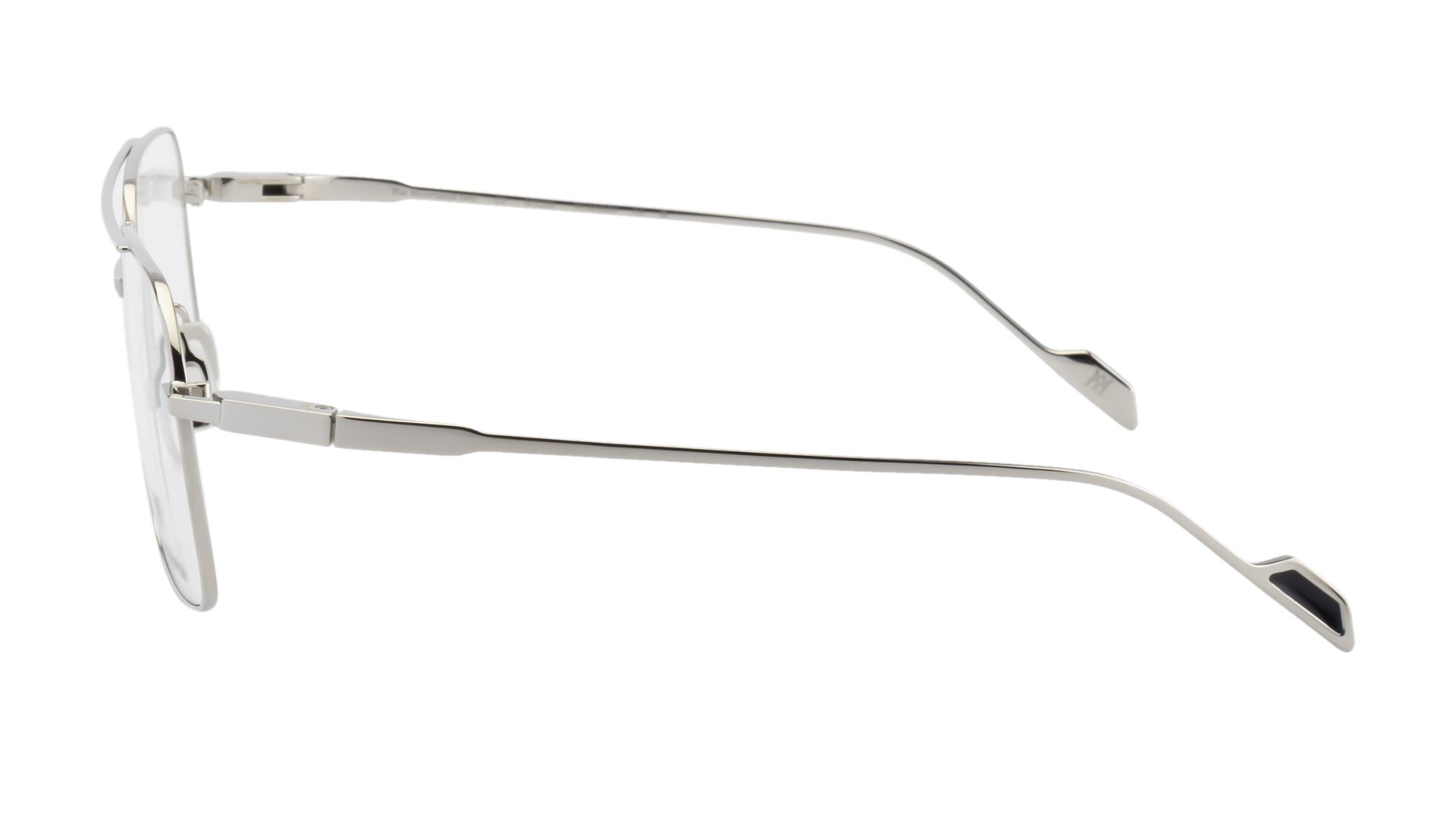   THE MINIMALIST TWO C2    Frame Colour:  Palladium   Lens Colour:  Transparent   Specifications:   100% Beta Titanium Frame Epoxy Inlay on Temple Tip Silicon Nose Pads   Size:  56-15 