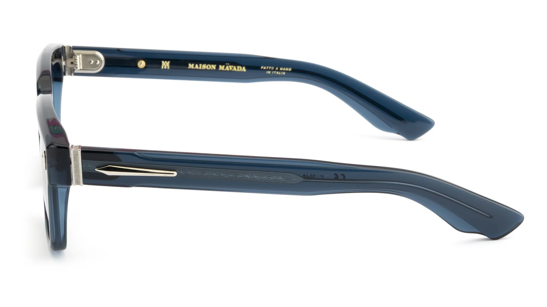   LUX 1 C.2548    Frame Colour:  Teal   Lens Colour:  Superlight Grey   Specifications:   Mazzucchelli acetate – 100% Italian and of natural origin Pins riveted to both the front piece and the temples 100% UV Protection   Size:  53-19-148 