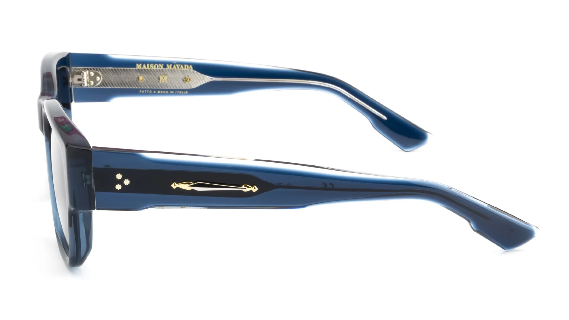   LUX 12 C.2548/1    Frame Colour:  Teal   Lens Colour:  Superlight Grey   Specifications:   Mazzucchelli acetate – 100% Italian and of natural origin Pins riveted to both the front piece and the temples 100% UV Protection   Size:  54-19-148 