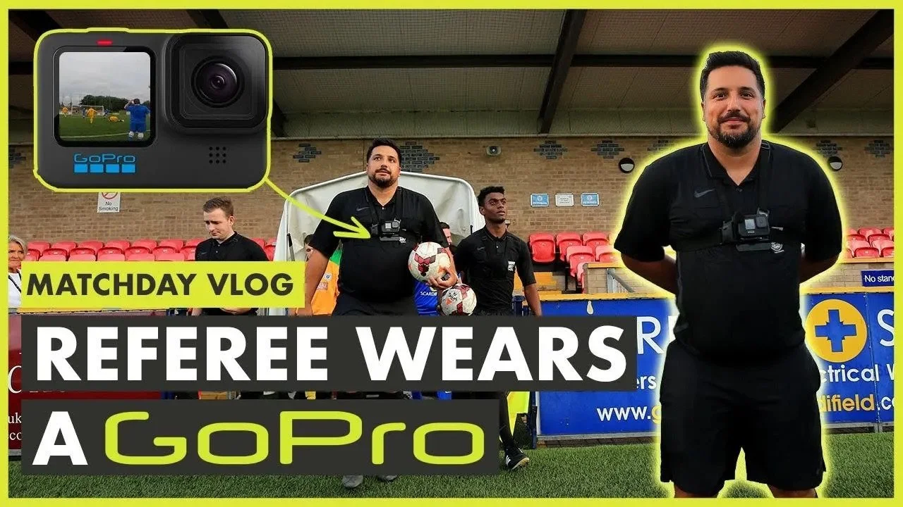 Referee wears a GoPro during a game