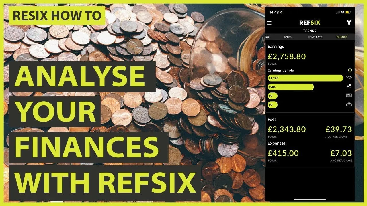 Referee finances - getting paid and recording how much you've earned