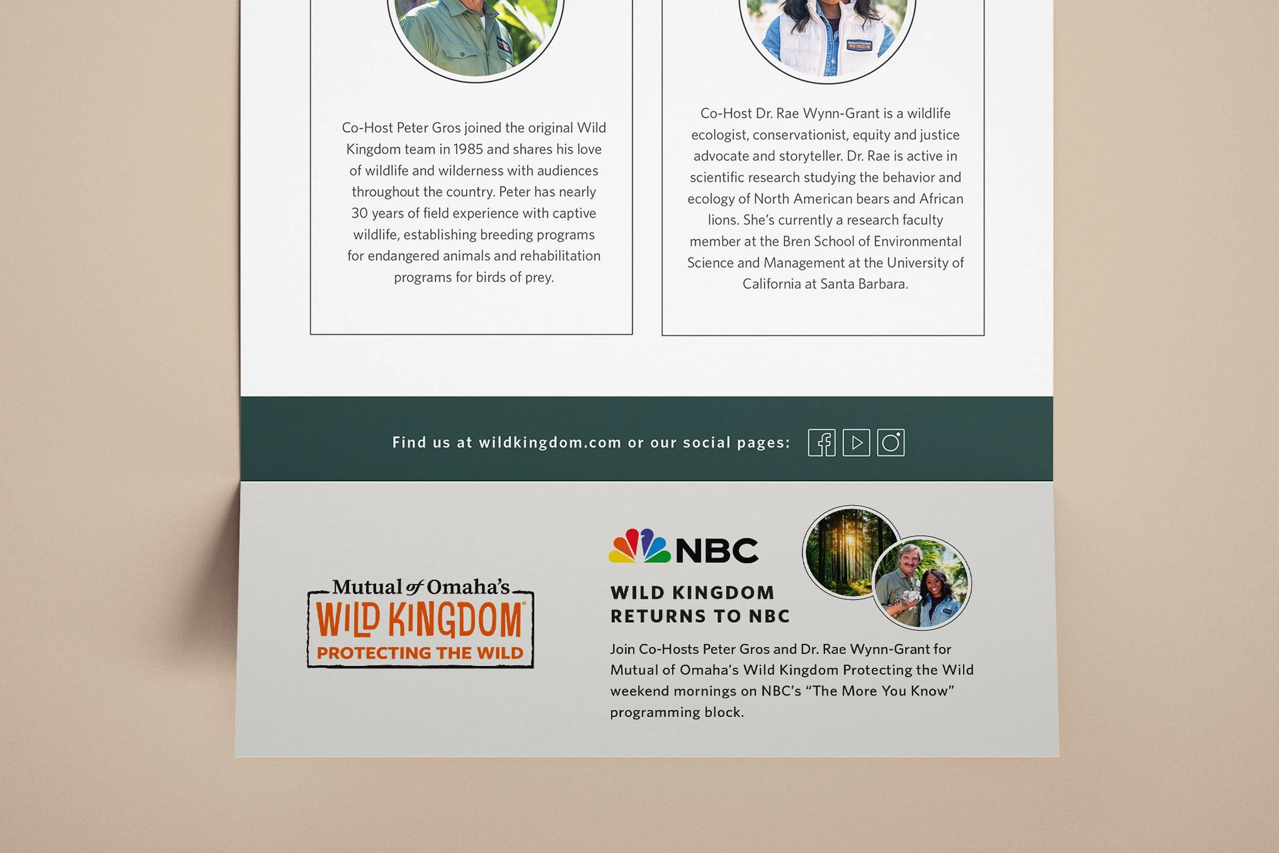 Wild Kingdom NBC card design
