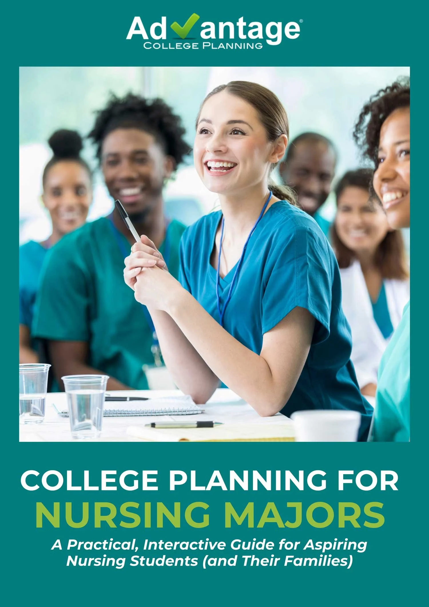 Cover of the Advantage College Planning for Nursing Majors, 2026.