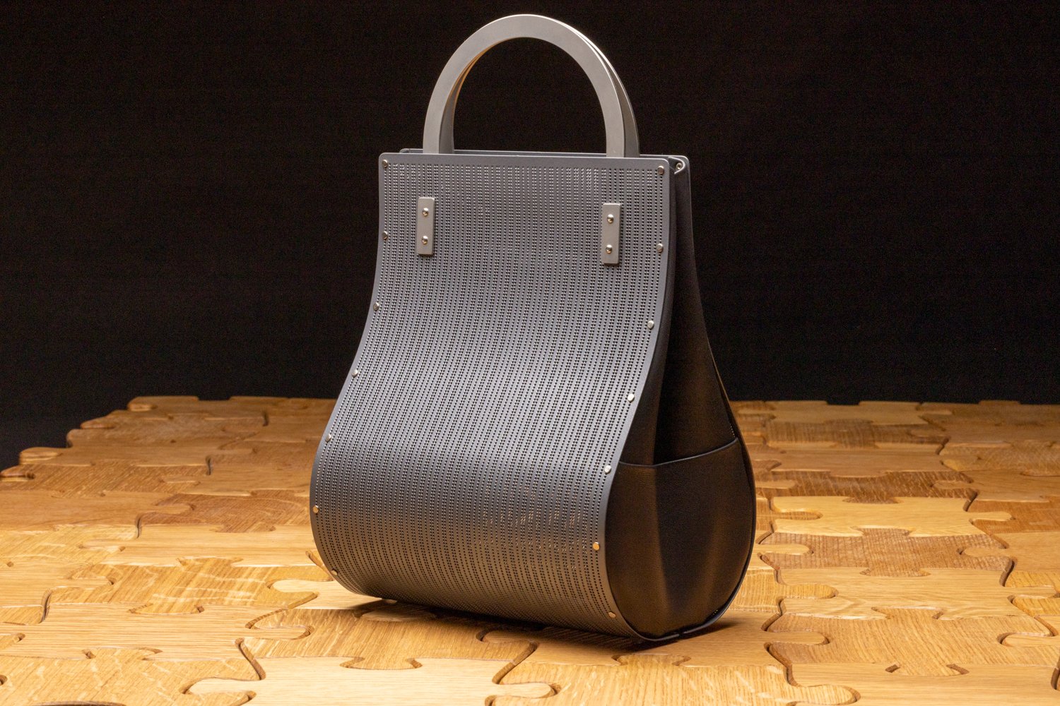 Charcoal Shopping Bag by Wendy Stevens