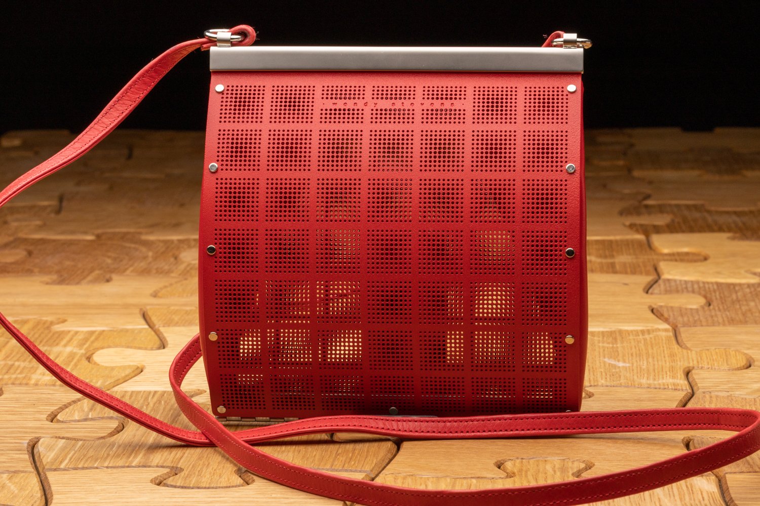 Red El Dia Bag by Wendy Stevens