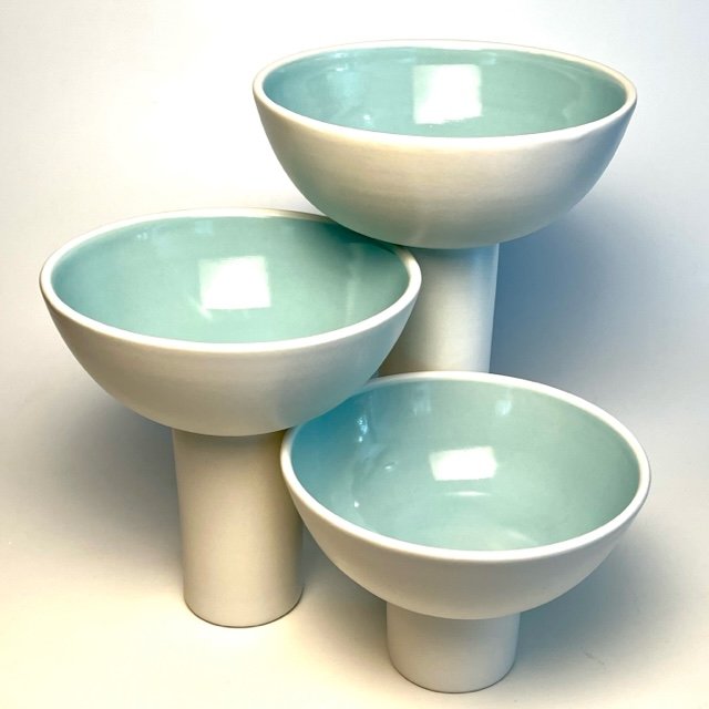 Pedestal Bowl Set by Ryan Greenheck
