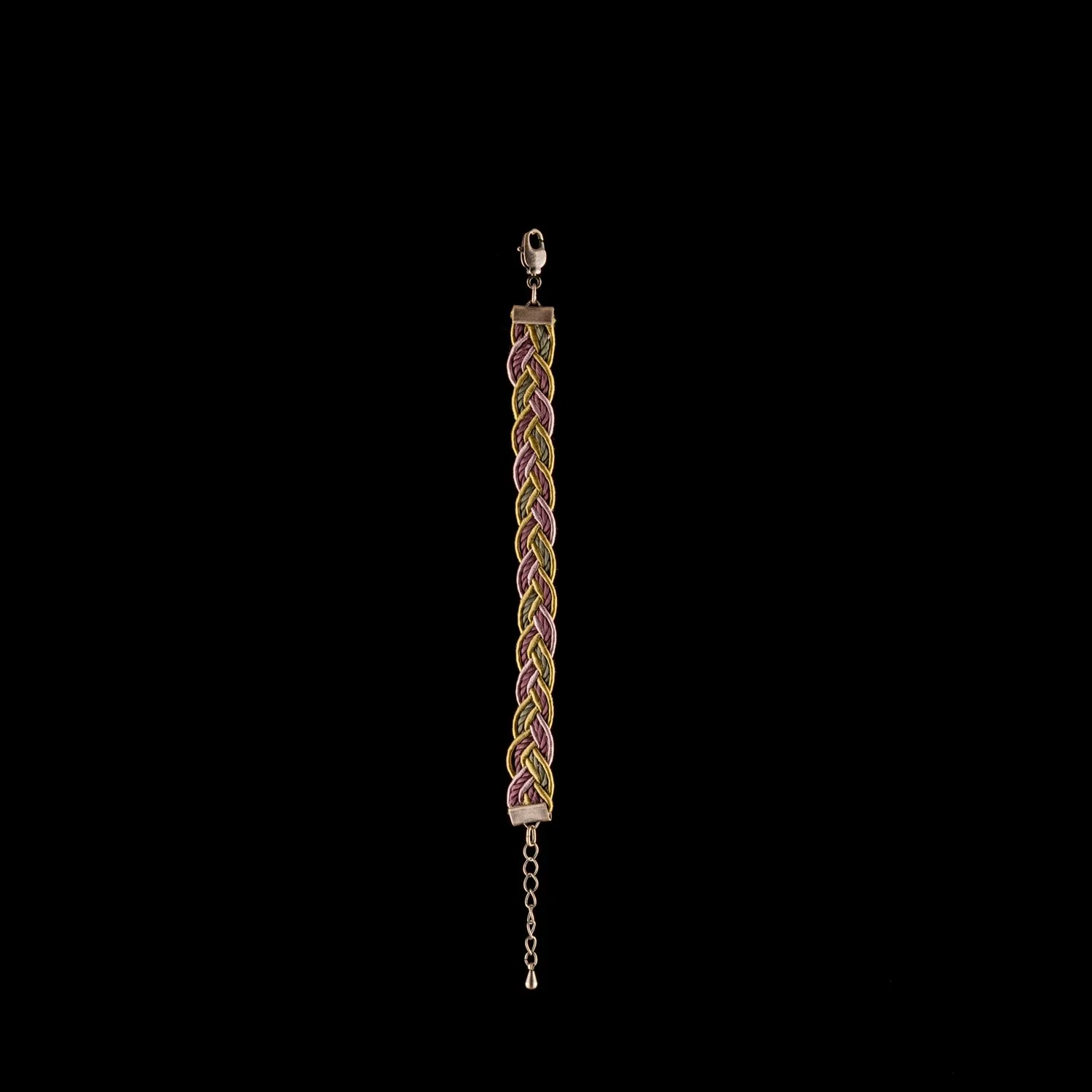 French Braid Versatile Two Tone Bracelet by Paz Sintes