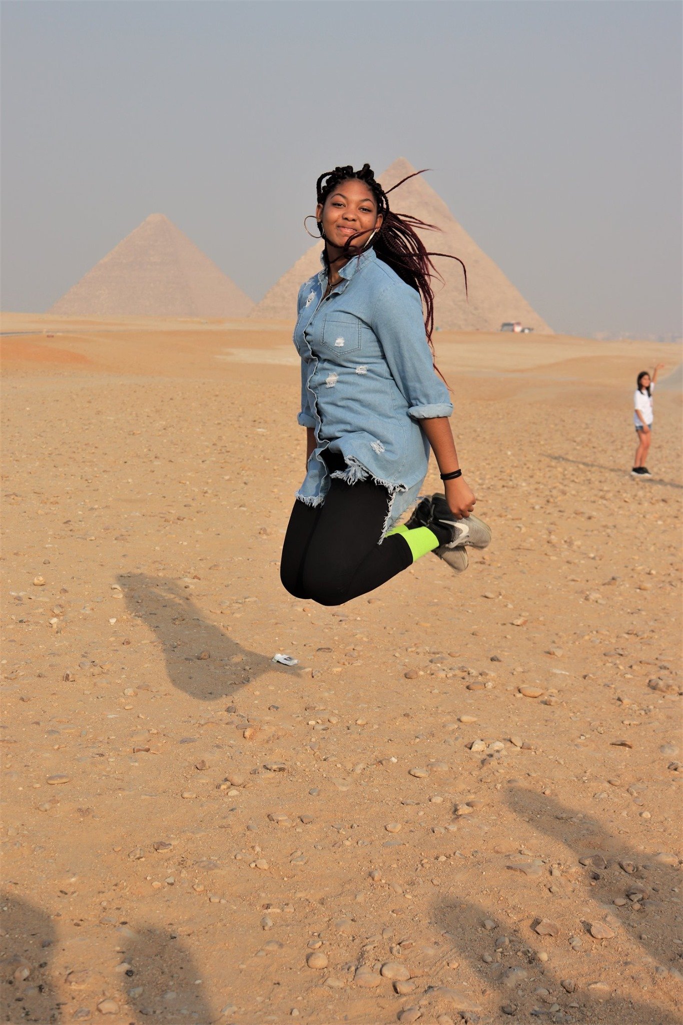 Egyptian Capstone: BGD Scholar Skye at the Pyramids of Giza