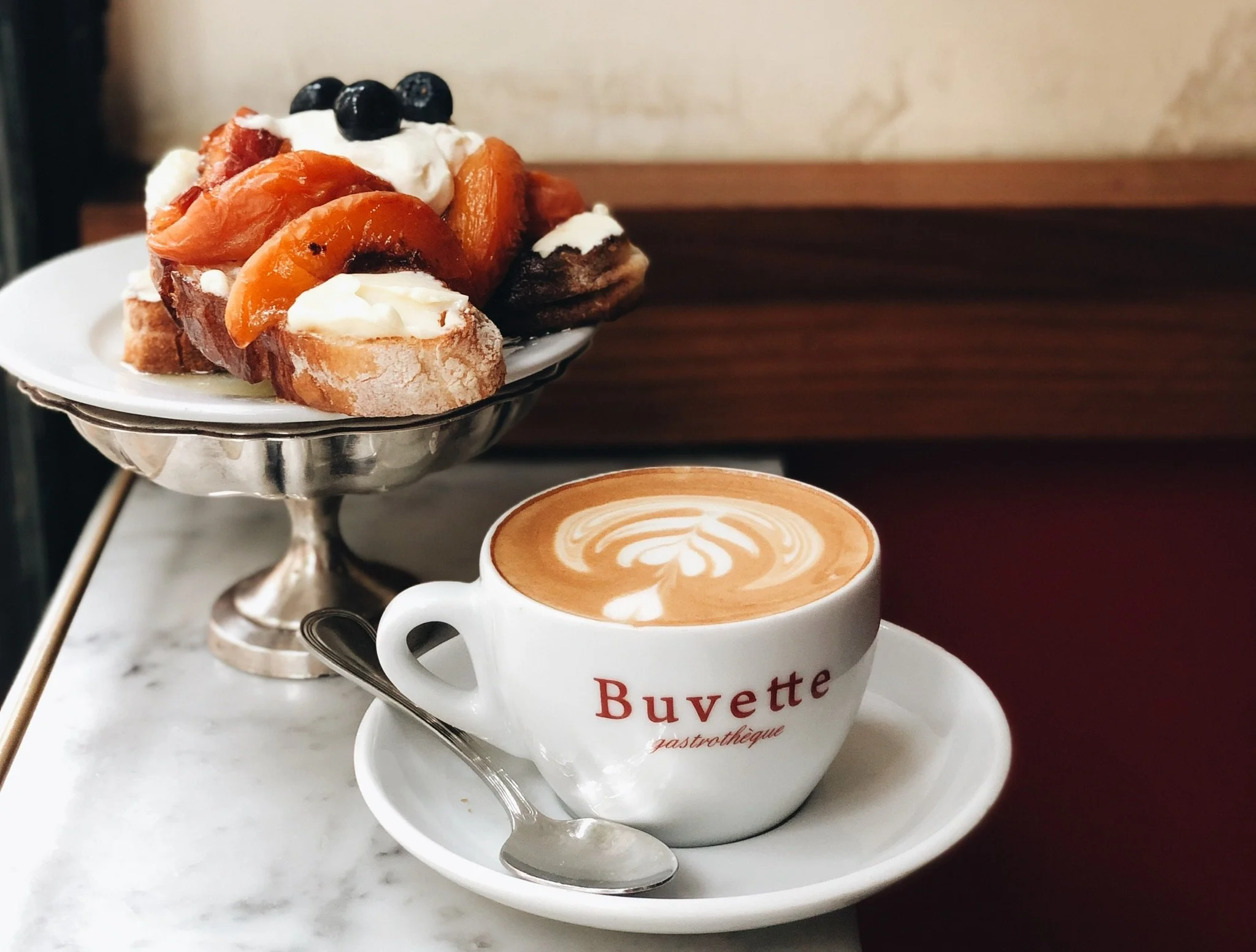 Credit-Buvette NYC_Cappuccino and Tartine.JPG