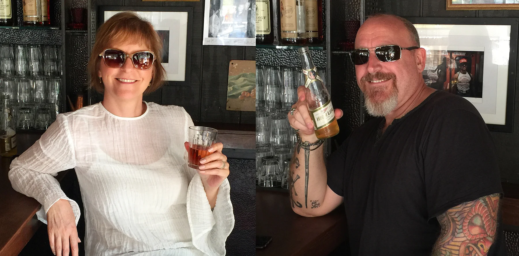 Jen & I day drinking at Belle Reve