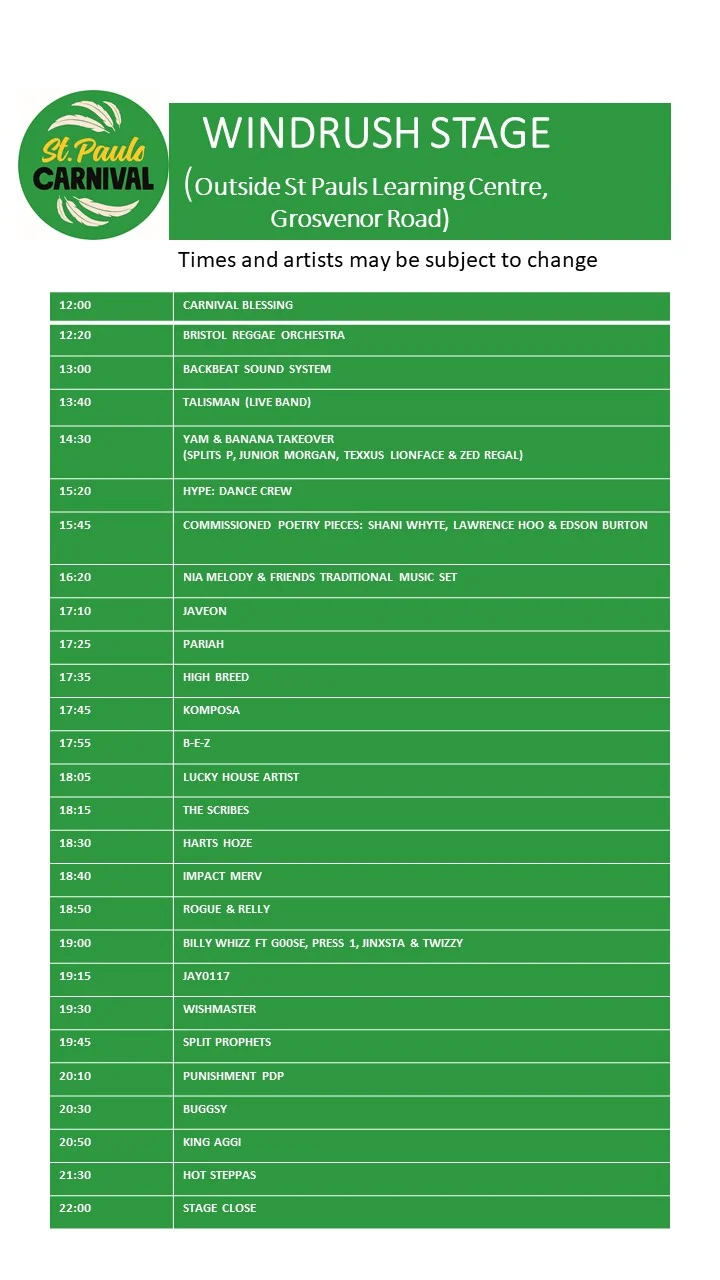 Windrush Stage Line Up St Pauls Carnival 2019.jpg