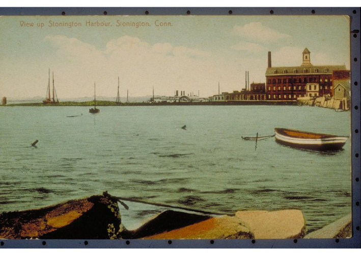 View up Stonington Harbour, Stonington, Conn." ca 1900-1915 - E.P. Judd Co.